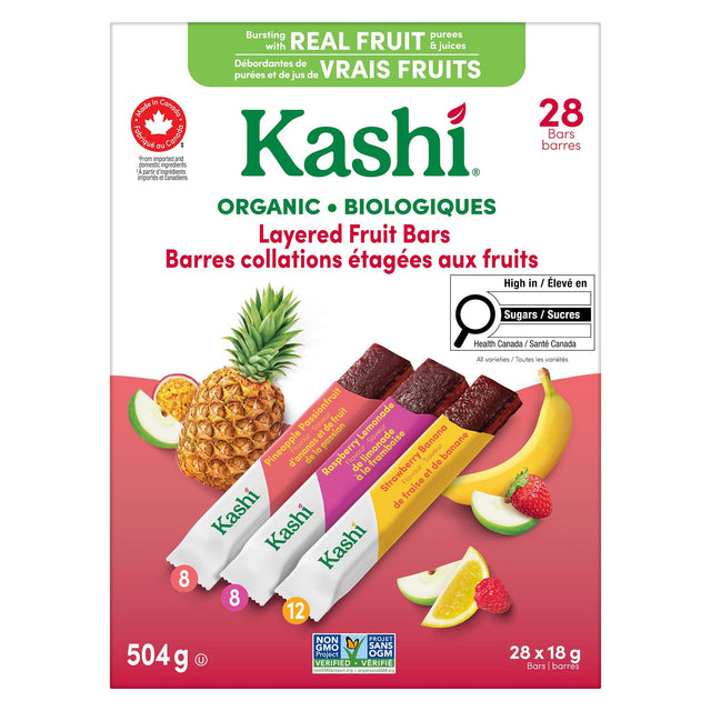 Kashi Organic Layered Fruit Bars, 28 × 18 g U8