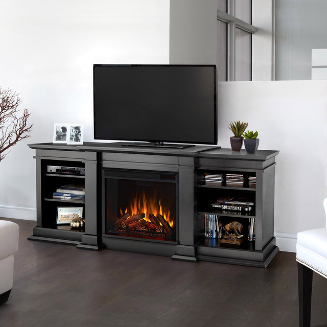 Real Flame Fresno 182.9 cm (72 in.) Media Console Fireplace H6