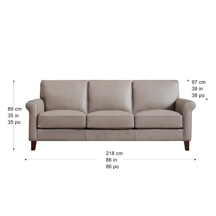 Prospera Home Larsen Top-grain Leather Sofa and Loveseat