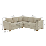 Thomasville 2-piece Fabric Knock Down Sectional