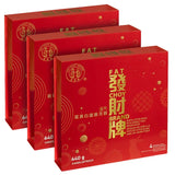 Fat Choy White Lotus Seed Paste with Single Yolk Mooncake, 3 × (4 × 160 g)