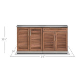 NewAge Products 3-piece Outdoor Kitchen Stainless Steel Grove M#65667