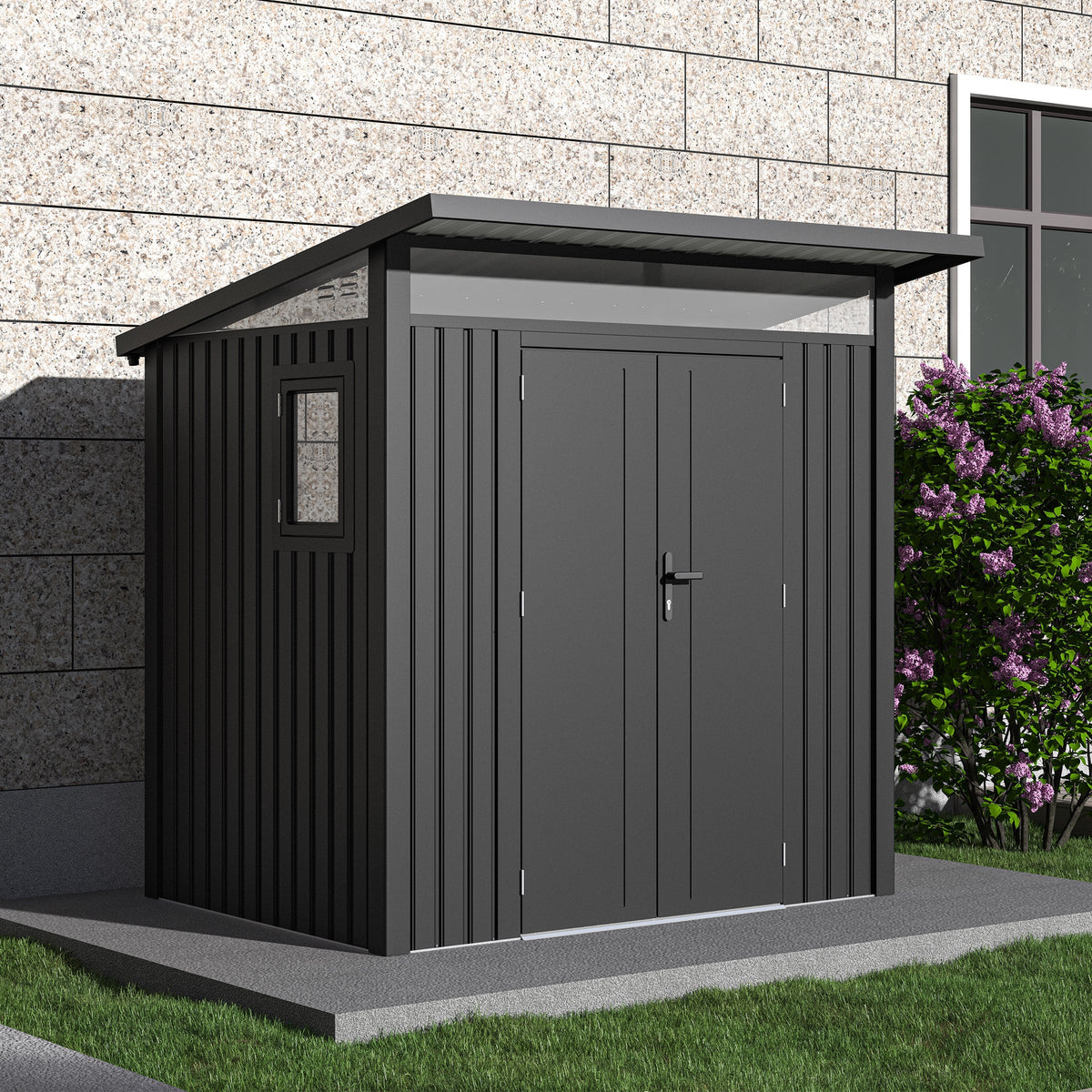 Arvada Metal Sheds - Dark Grey