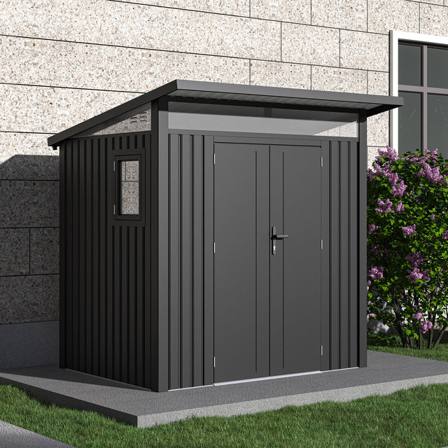 Arvada Metal Sheds - Dark Grey W0