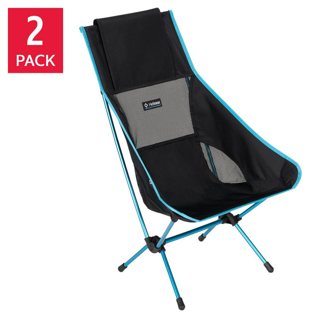 Helinox Chair Two, Original Lightweight, Compact, Collapsible Camping Chair, 2-pack Z7