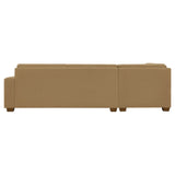 Thomasville Miles 3-piece Left-hand Facing Fabric Sectional with Storage Ottoman