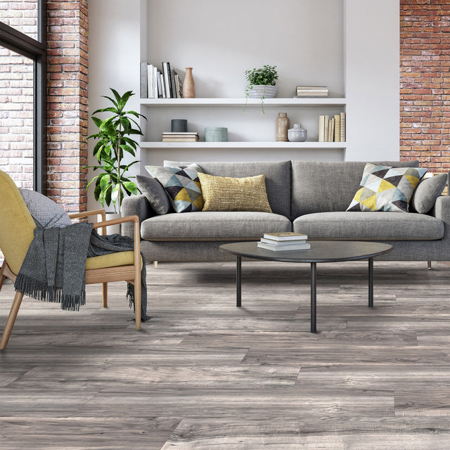 Golden Select Whistler 19.2 cm (7.56 in.) Water Resistant Laminate Flooring with Pre-attached Foam Backer B8