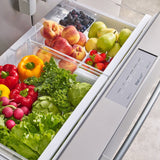 Bosch 800 Series 36 in. 21.0 cu ft. Stainless Steel Counter-Depth French Door Refrigerator with dual compressors and evaporators