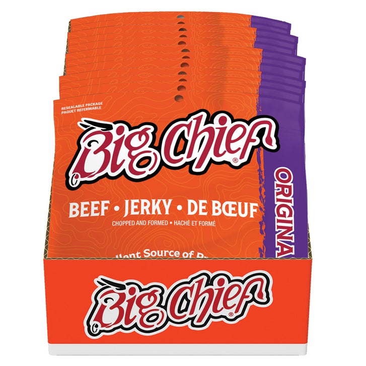Big Chief Beef Jerky, 12 × 80 g