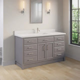 Studio Bathe Calais III Vanity in Mink Grey Finish with Engineered Stone Countertop