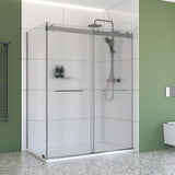 Appollo Geneva 36 in. × 48 in. Right Corner Shower Kit in Chrome