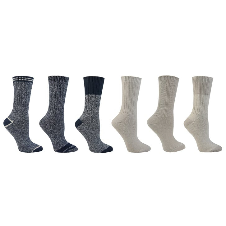 Roots Women’s Cozy Crew Sock, 6-Pairs