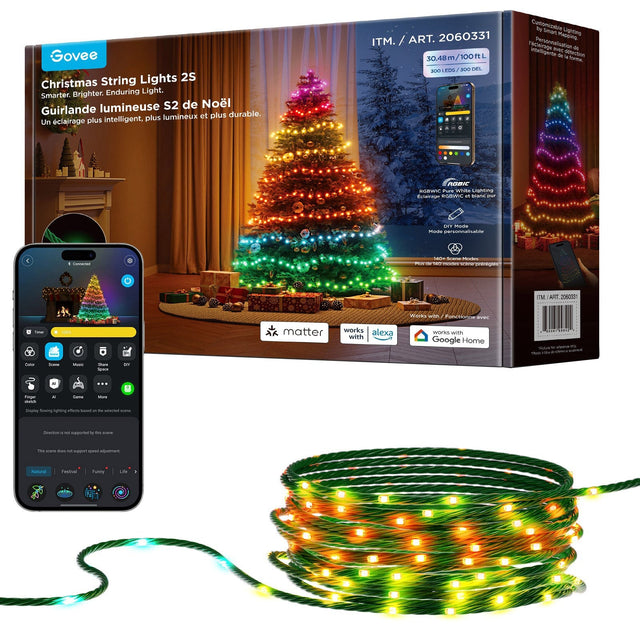 GOVEE 30.48 m (100 ft) Christmas String Lights 2S N1