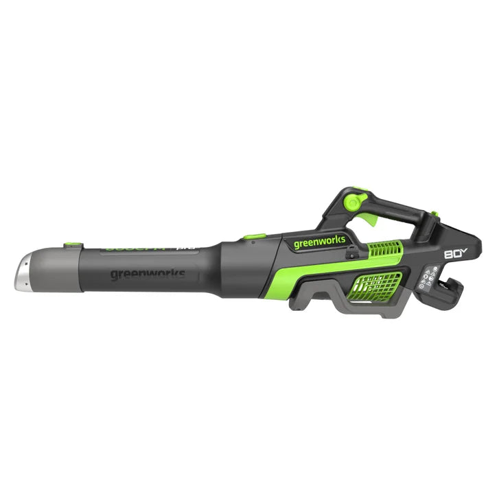 Greenworks 80V 17” Push Mower and 800 CFM 200 MPH Blower, 4Ah Battery and 2A Charger Included