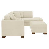 Thomasville Walsen 3-piece Fabric Sectional with Storage Ottoman
