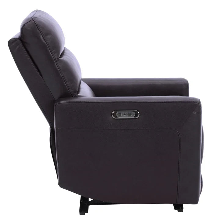 Gilman Creek Top-grain Leather CloudZero Power Recliner with Adjustable Headrest