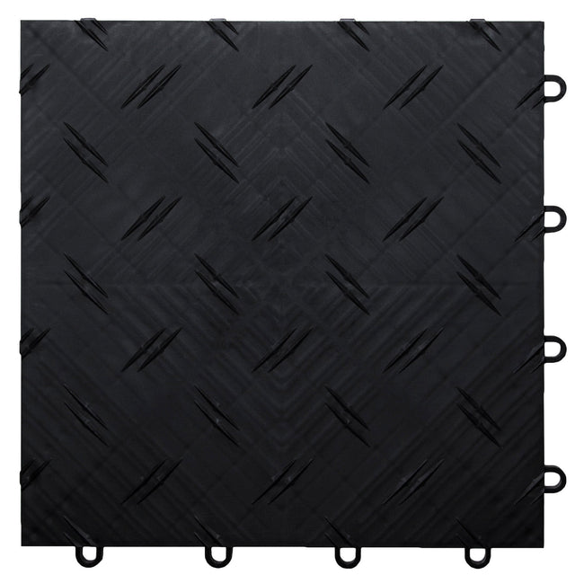 MotoFloor Garage Floor Modular Tiles - Black D2