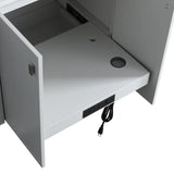 SERA Cape Cod Vanity in Hampton Grey Finish with Engineered Calcutta Marble Countertop