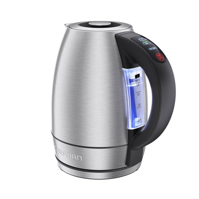 Chefman 1.8 L Custom-Temp Digital Kettle, Stainless Steel Z6