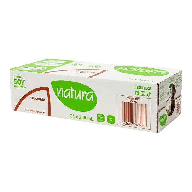 Natur-a Organic Chocolate Soy Beverage, 24-count O4