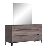 Volterra 5-drawer Dresser & Mirror Set, Made in Italy