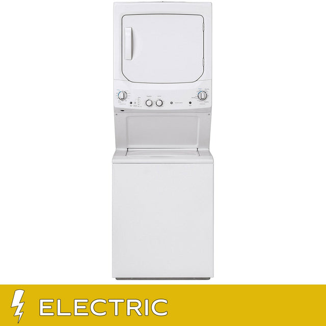GE 24 in. White Electric 2.6 cu. ft. Washer and 4.4 cu. ft. Dryer Laundry Centre O5