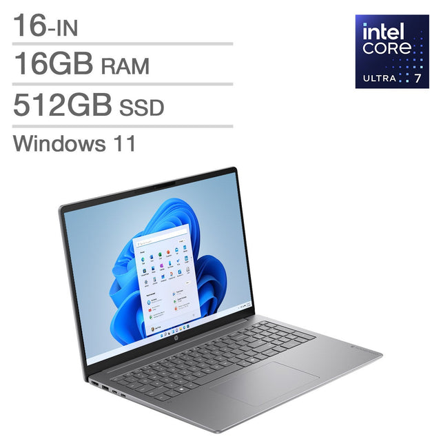 HP OmniBook 5 Next Gen AI OLED Copilot+ PC 16-in Laptop, Intel Core Ultra 7 355 - 16GB RAM, 512GB SSD G7