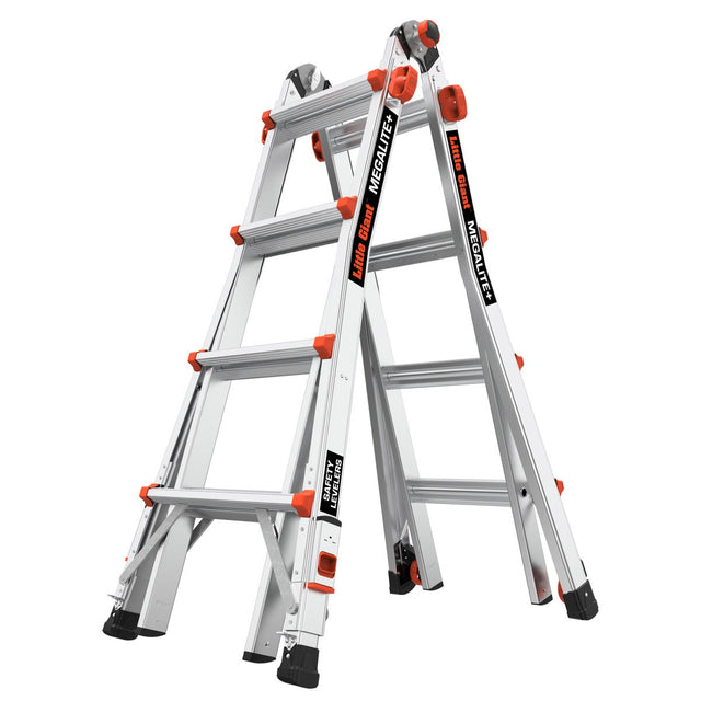 Little Giant MegaLite + Multi-use Ladder M18 Type1A Aluminum with Safety Levelers M5