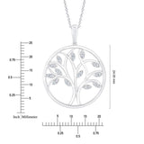 Round Brilliant Diamond Tree of Life Pendant (0.20 ctw)