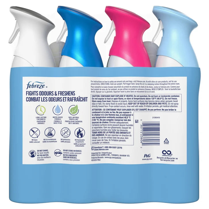 Febreze Air Refresher, Variety Pack, 4-count