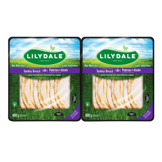 Lilydale Sliced Turkey Breast, 2 × 400 g K5