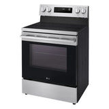 LG 30 in 6.3 cu ft. Stainless Steel Electric Freestanding Range with True Convection and Air Fry