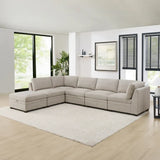 Thomasville Tisdale 6-piece Fabric Sectional with Storage Ottoman