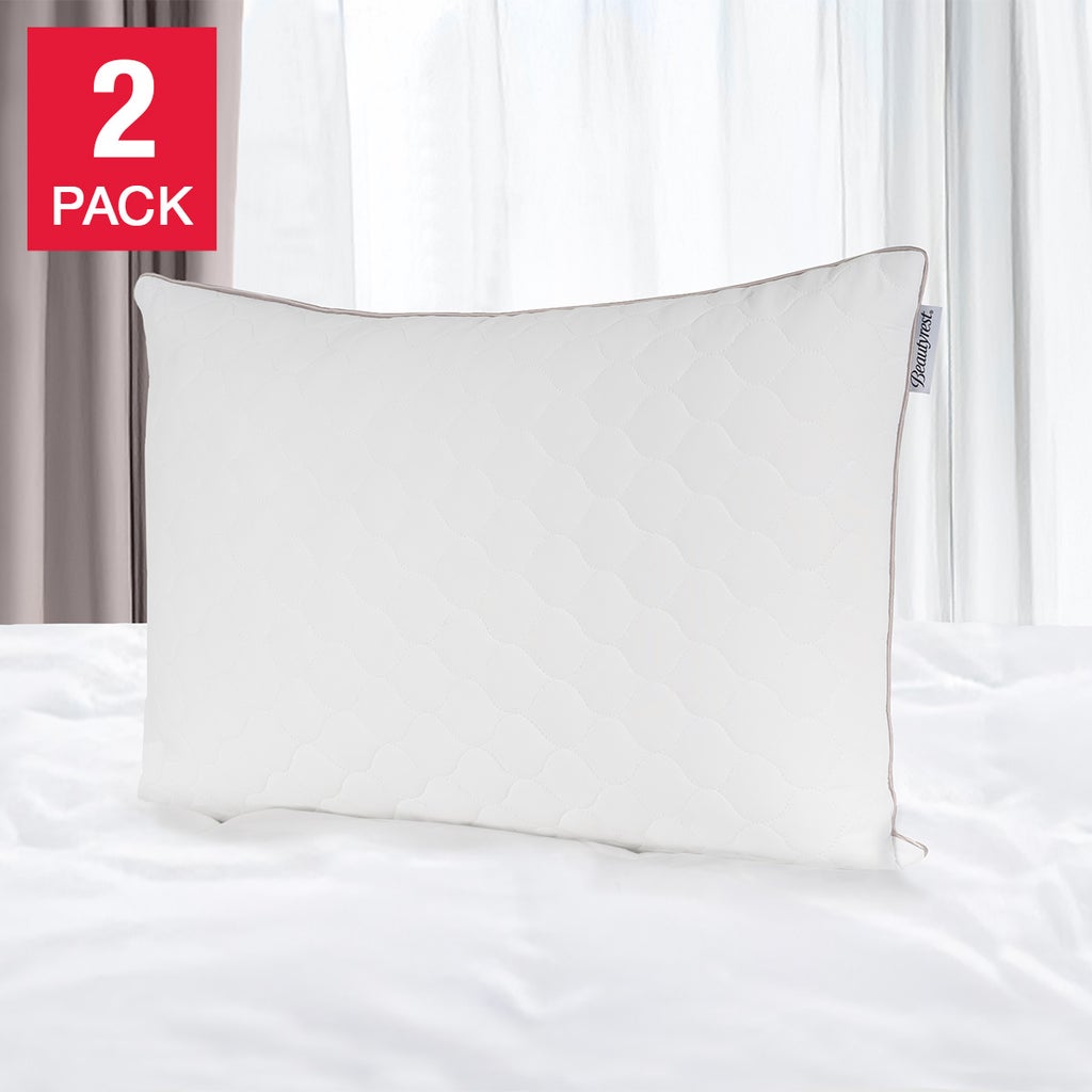 Beautyrest Black Quilted Cooling Pillow, 2-pack