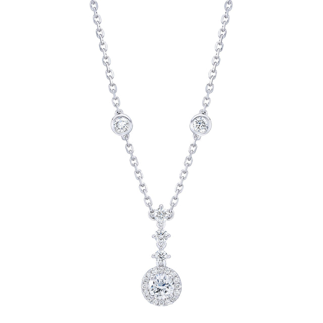 Round Brilliant Diamond Necklace (0.65 ctw) R3