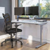 Bestar Upstand 61 cm x 122 cm (24 in. x 48 in.) Height Adjustable Desk with Dual Monitor Arm