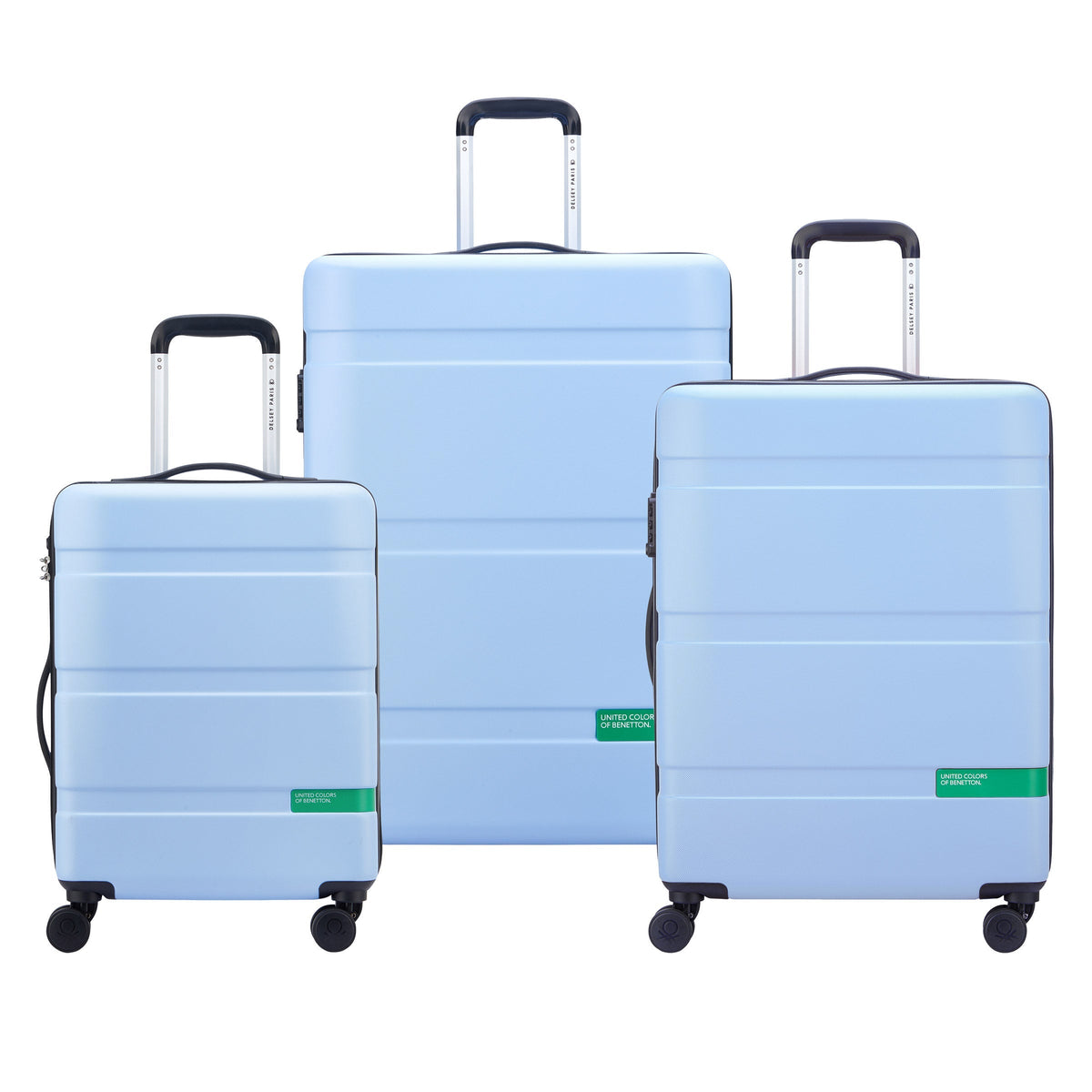 Benetton - Now, 3-piece Hardside Spinner Luggage Set