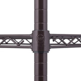 TRINITY 4-Tier NSF Dark Bronze All Purpose Shelving Rack
