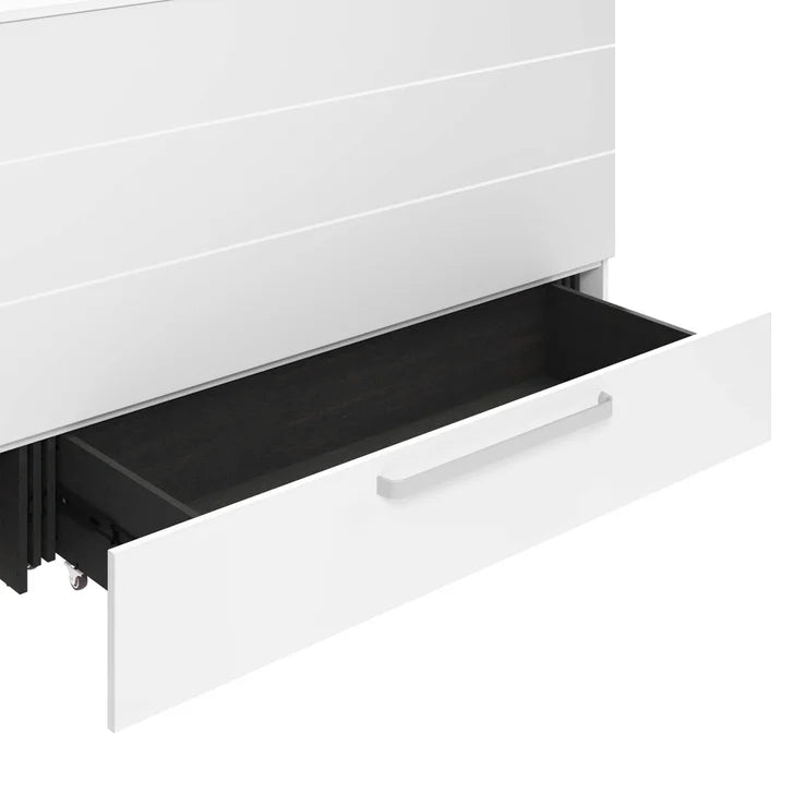 Borealis Queen Cabinet Bed with Drawer & Mattress
