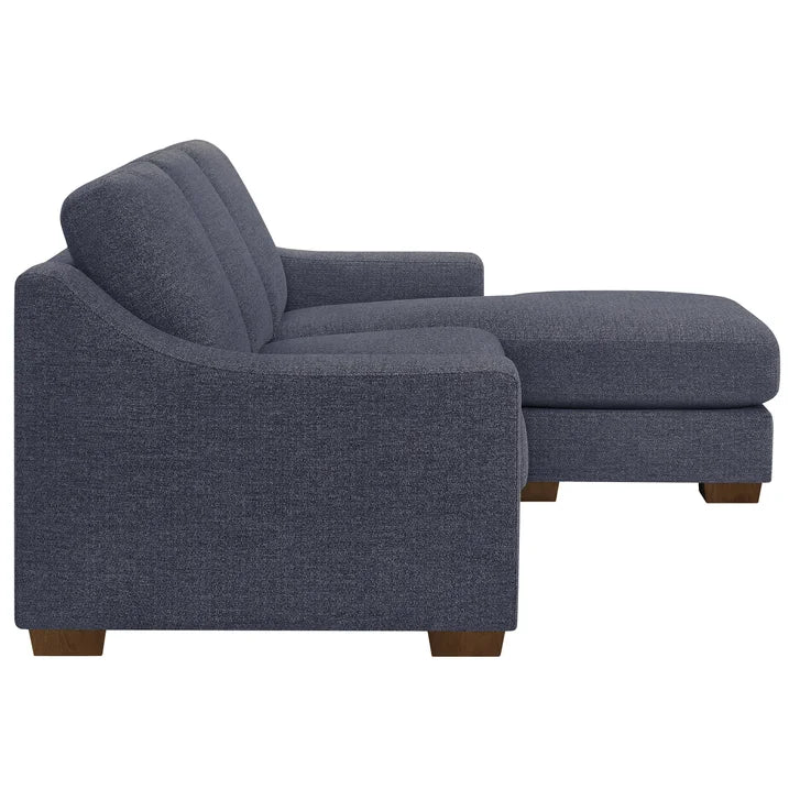 Thomasville Dillard – Woven Fabric 2-piece Sofa with Reversible Chaise