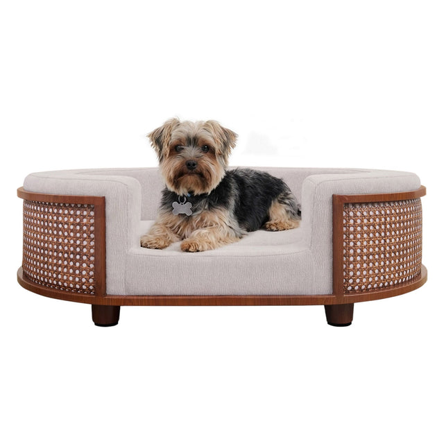 The Gracie Rattan Pet Bed S2