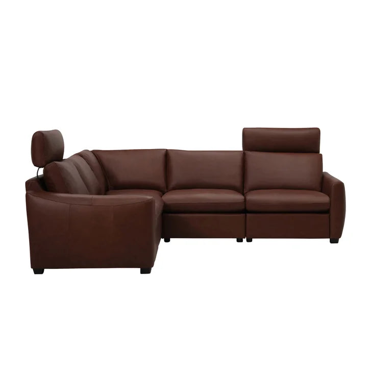 Palliser Mori 5-piece Top-grain Leather Power Reclining Sectional