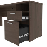 Bestar Upstand 2-piece L-shaped Workstation with Height Adjustable Desk