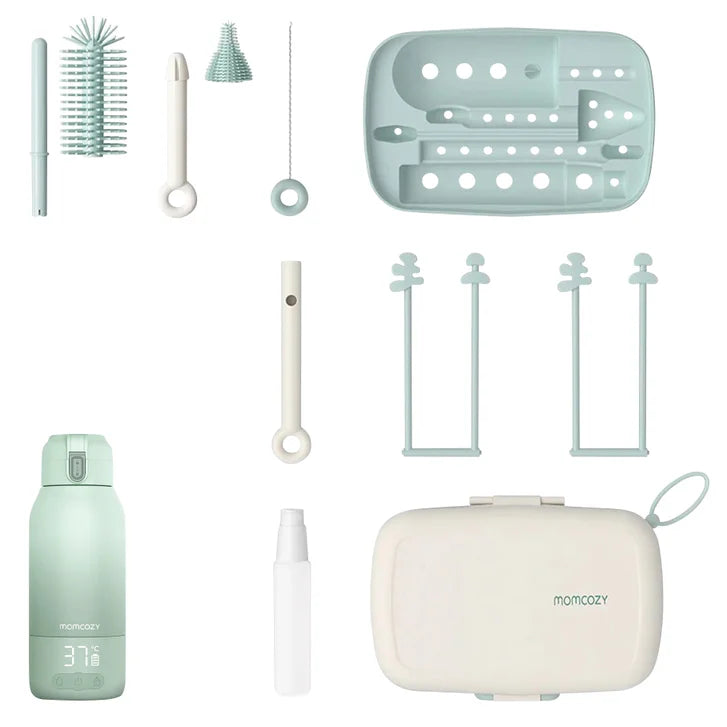 Momcozy Bottle Warmer + Portable Bottle Brush Set