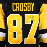 Frameworth Sidney Crosby Signed Jersey Pittsburgh Penguins Black Fanatics Premium