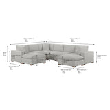 Thomasville Lowell 8-piece Fabric Modular Sectional