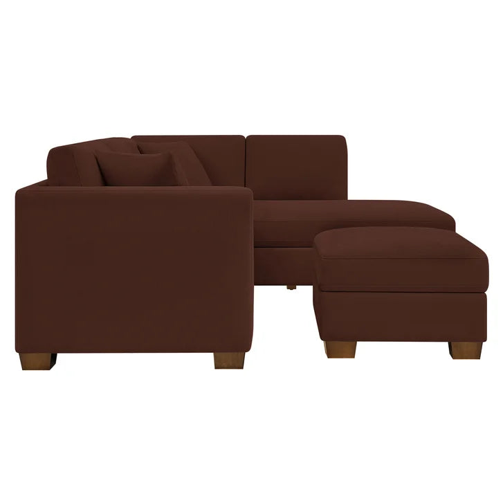 Thomasville Walsen 3-piece Fabric Sectional with Storage Ottoman