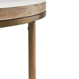 Liana Round Coffee Table with Wood Top