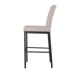 Amisco Drift Black Metal Frame Counter Stool