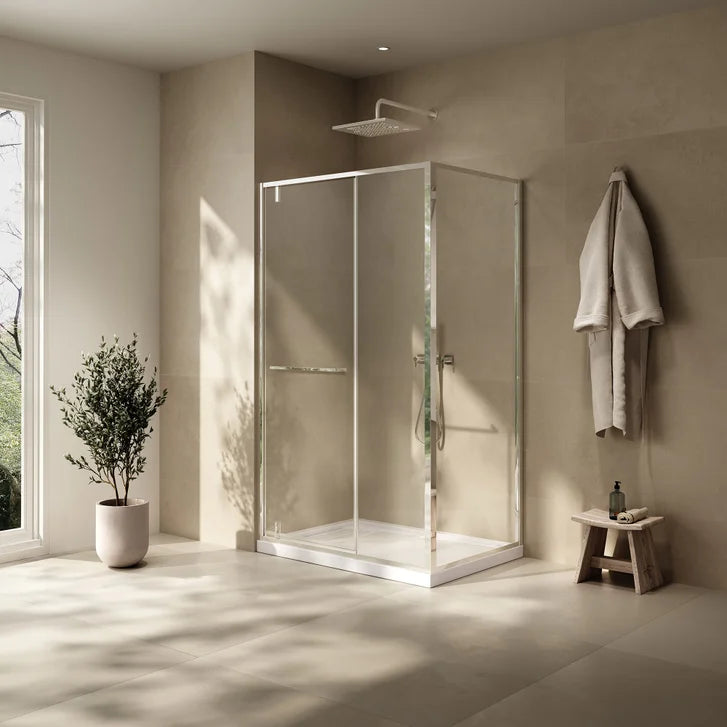 OVE Decors Tobias Corner Shower Kit with Base